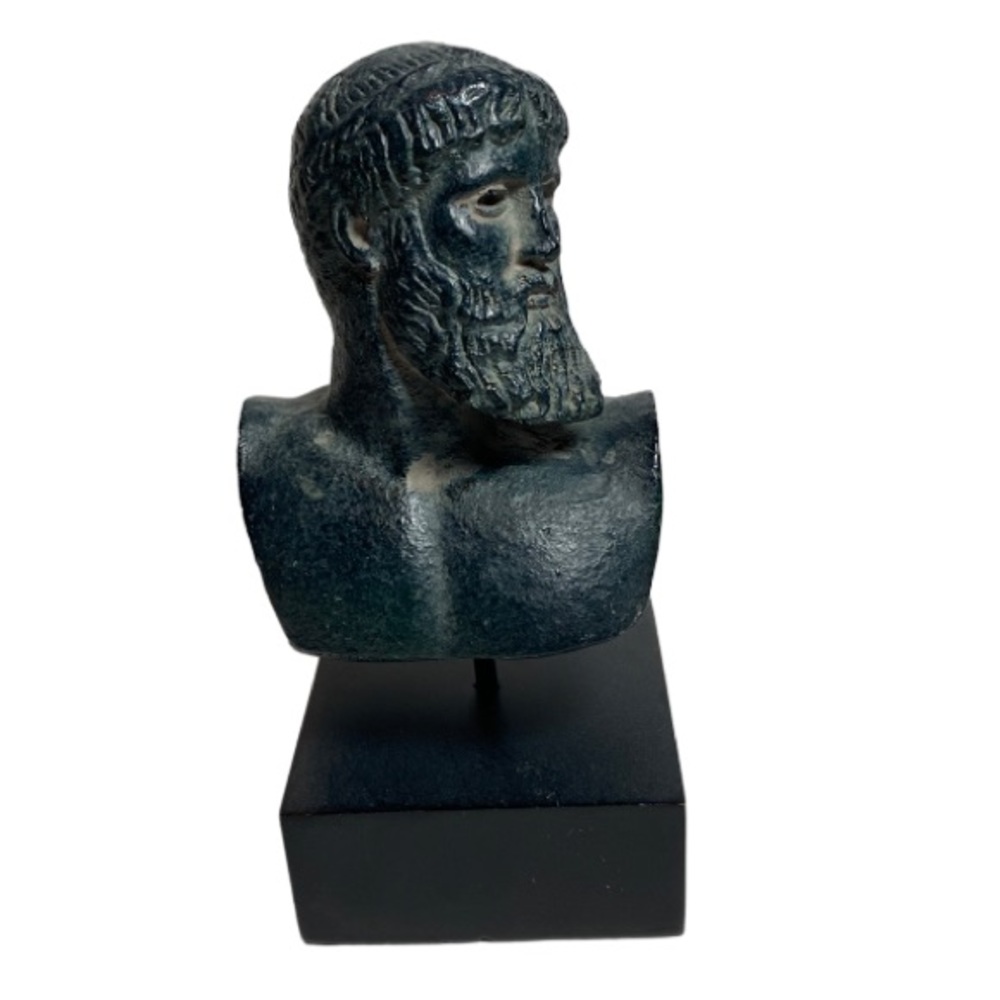 Vintage Bombay Co. Head of Zeus Poseidon of Artemision Bust Sculpture